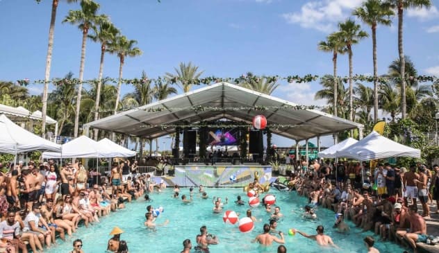 Best Pool Parties in Miami - SLS pool party